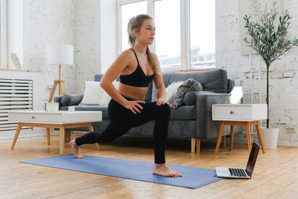 Woman exercising confidently after femiwand treatment Feltham