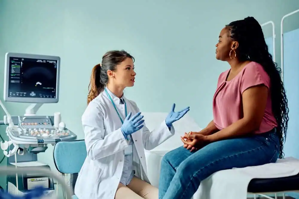 Woman have consultation about vaginal laxity Feltham